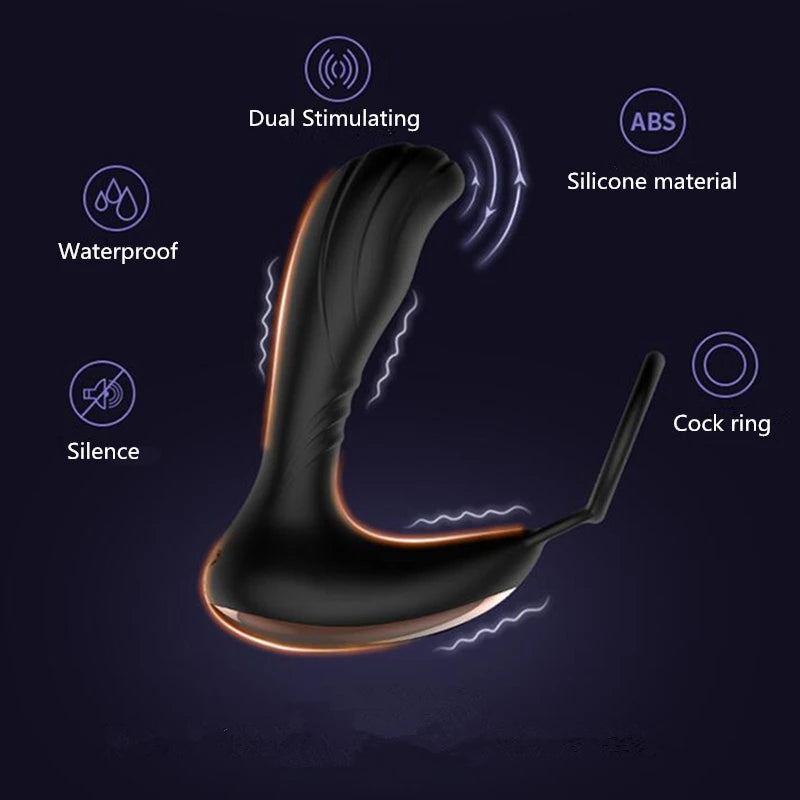 Male Prostate Massager Vibrator Sex Toys for Men Anal Plug Prostate Treatment Dildo Vibrating Erotic Prostate Toys Stimulator