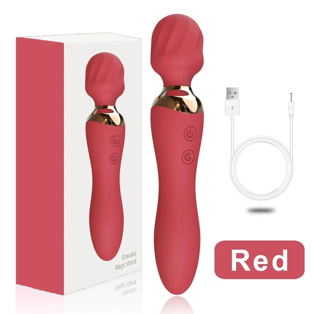 Powerful Vibrator Dildos Wand for Women 10 Modes Clitoris Stimulator G Spot Vagina Massager Female MasturbatorSex Toys Adults 18