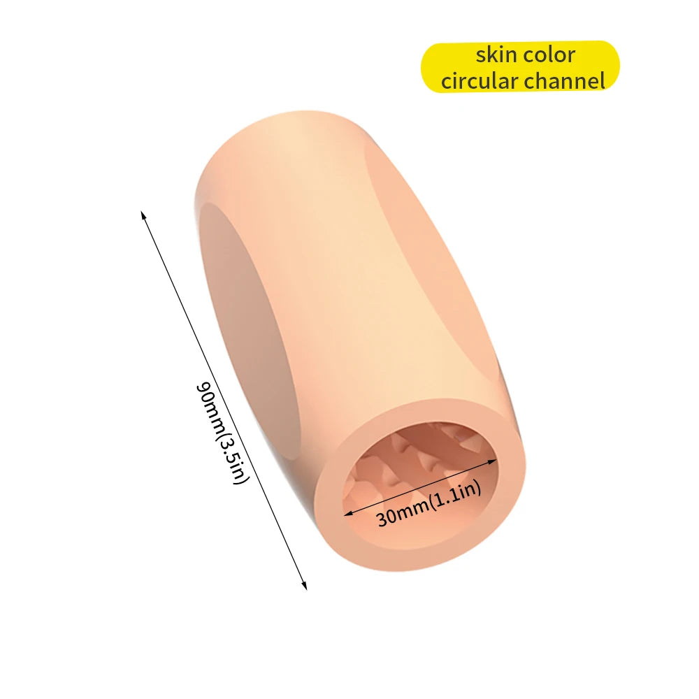 Cock Training Penis Sleeve Sex Toy for Men Male Masturbator Cup Glans Trainer Delay Exercise Sex Shop Soft TPE