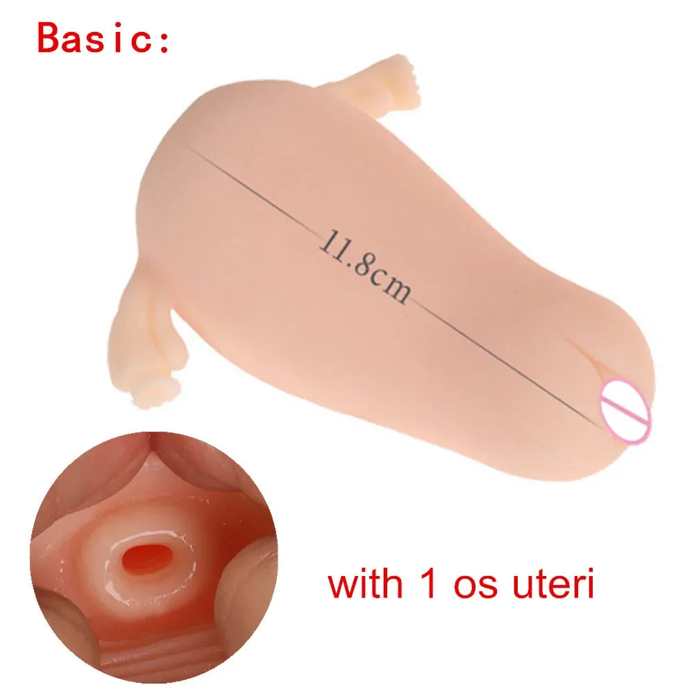 Male Masturbator Realistic Vagina Uterus Sex Toys For Men Pocket Pussy Masturbation No Vibrator Adults Sex Tool for Men
