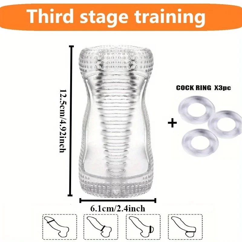 Sex Toys for Men Portable Male Masturbator Cup Glans Endurance Exercise Artificial Vagina Pussy Masturbstor for Men Sexmachine