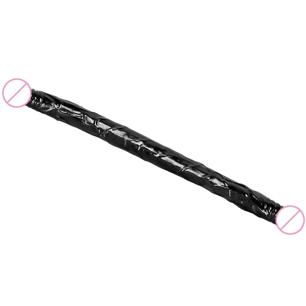 Double-headed Dick Simulated Dildo Rubber Penis Lesbian Pussy Dilated Penetration-anal Masturbation Sexy Adult Female But-pluk