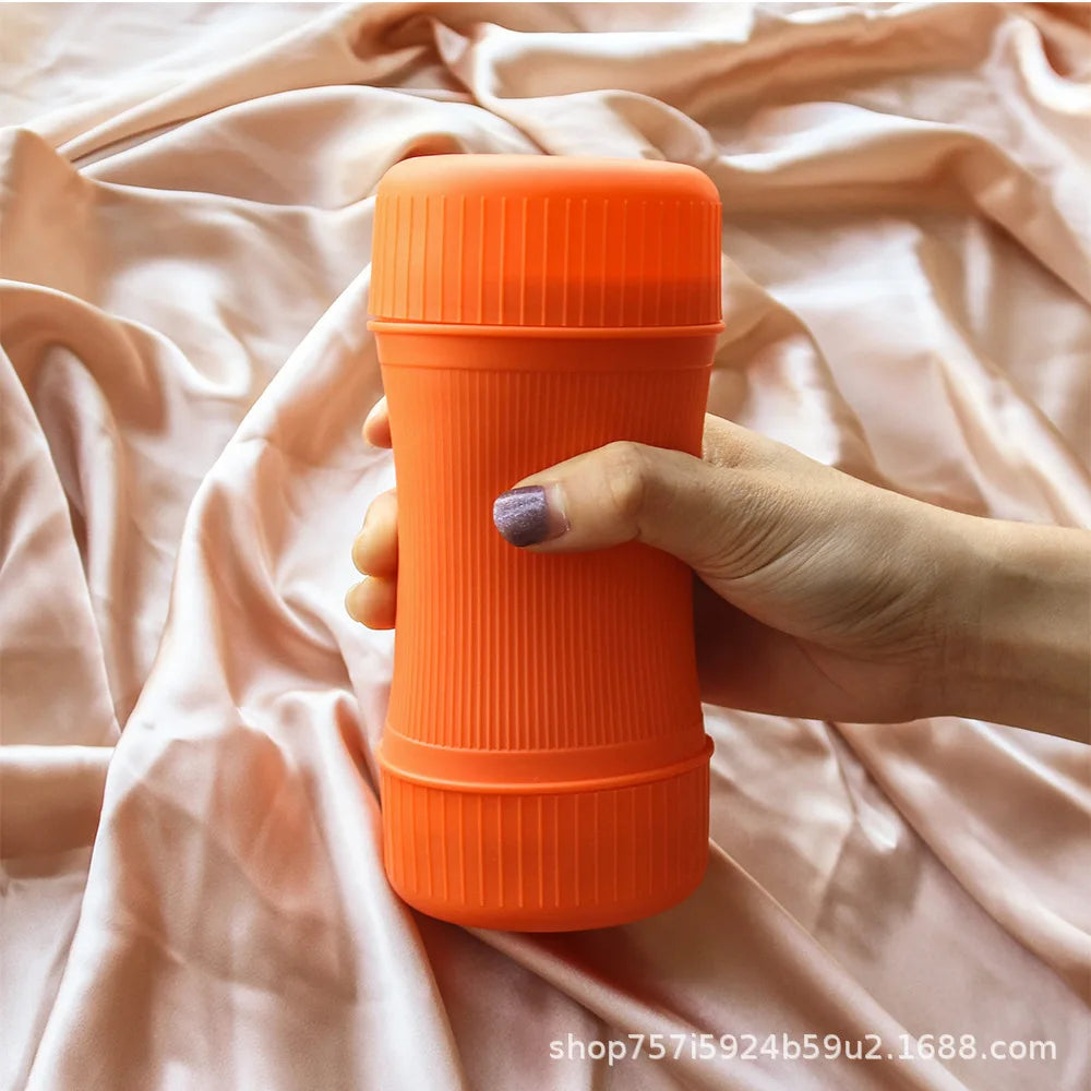 Male Sex Toy Real Vagina Masturbation Pussy Mouth Blowjob Masturbator Device Adult Endurance Exercise Oral Sex Products For Man