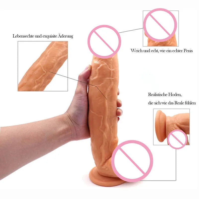 11 inch Black Huge Dildo Phallus Large Realistic Dildos Silicone Penis With Suction Cup G Spot Stimulate Toys For Woman Gay