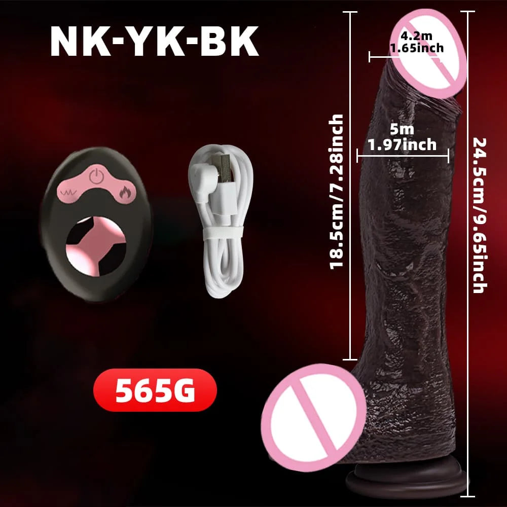 Penis Vibrator Realistic Black Dildo Sex Toy For Woman Telescopic Dick Toy Artificial Penis G Spot Vibator Thrusting Sexy Toy