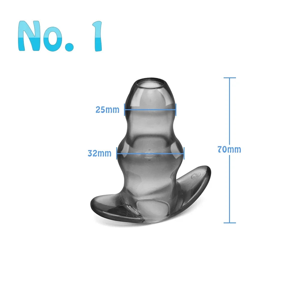 Sex Toys For Woman Men Gay Adult Products Hollow Dildo Anus Butt Plug Anal Dilator Enema Prostate Massager