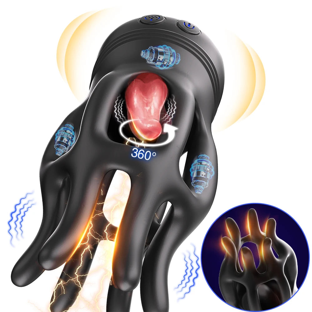 10 Frequency Vibrator Sex Toys For Men Male Masturbator Adult Toys Vibrator Glans Penis Training USB Charge Male Masturbator