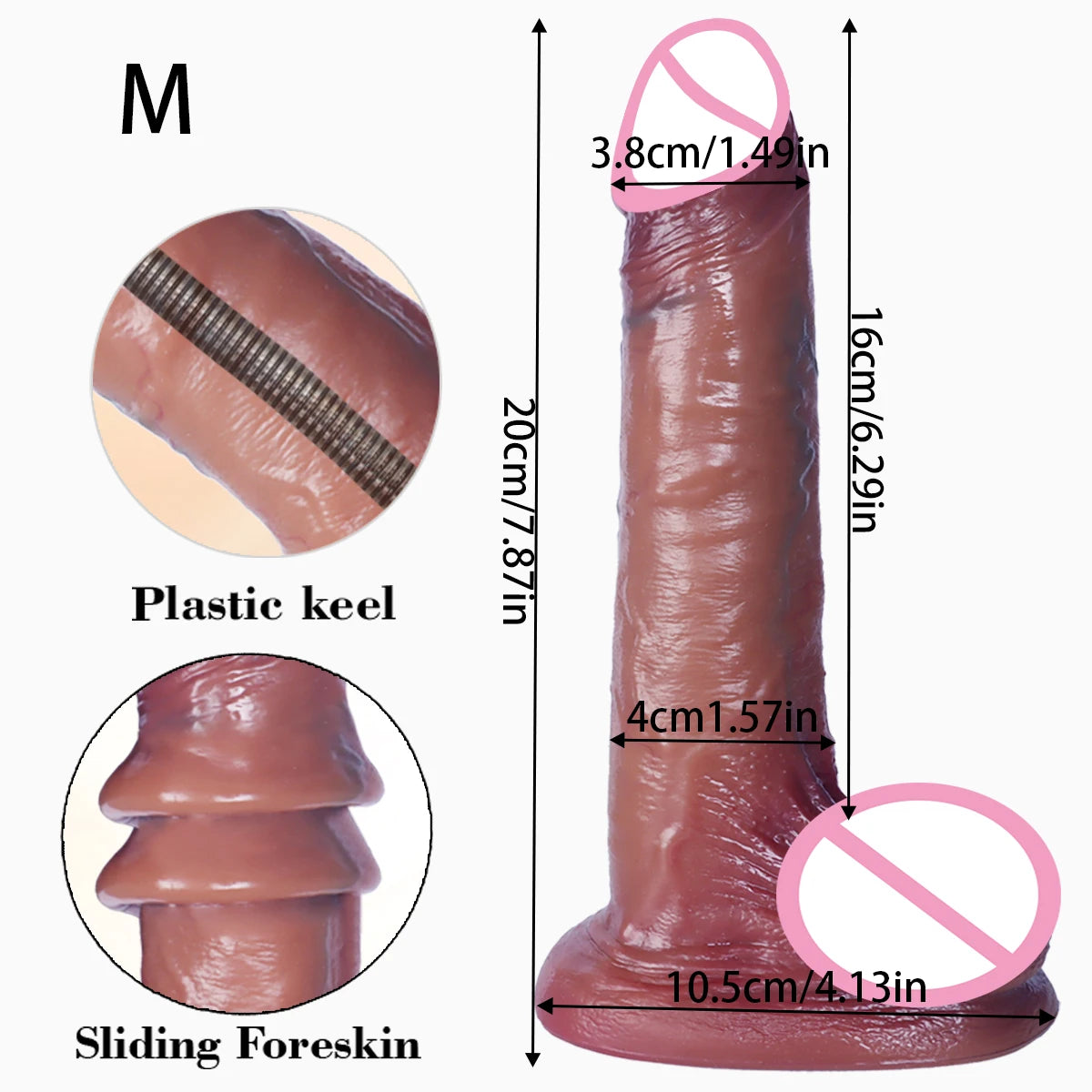 Realistic Long Dildos for Women Gay Soft Skin Feel Sliding Masturbators Stimulation Vaginal Big Penis Dildos Adult Sex Toys