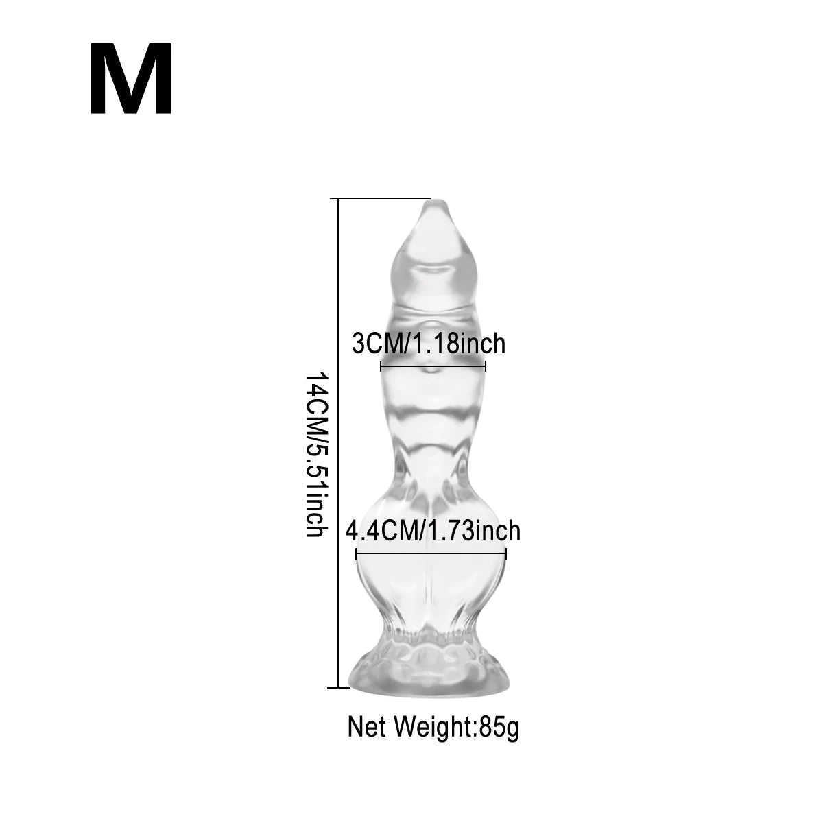 Dog Knot Dildo Soft Anal Plug Realistic Dildo Anal Trainer Adult Sex Toys with Strong Suction Cup Anus Dilator Masturbator