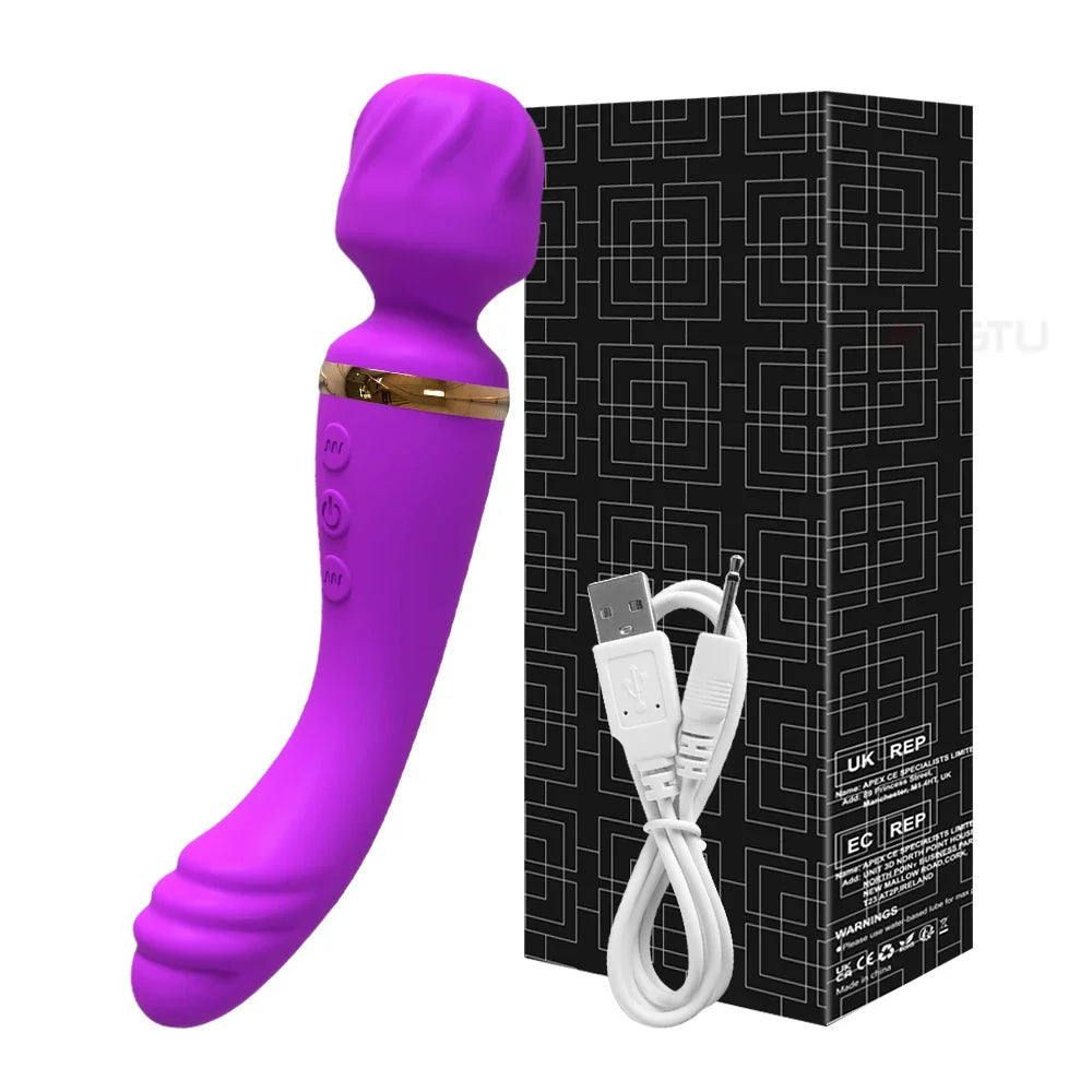 AV Magic Wand Massage G-spot Vibrator Clitoral Stimulator Female Masturbation Dildos Vibrator for Women Rechargeable