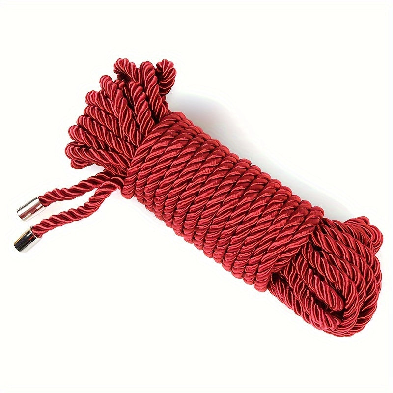 10m/393in Long Metal Head Soft Bondage Rope For BDSM Restraint Roleplay - Erotic Toys For Couples Adult Game