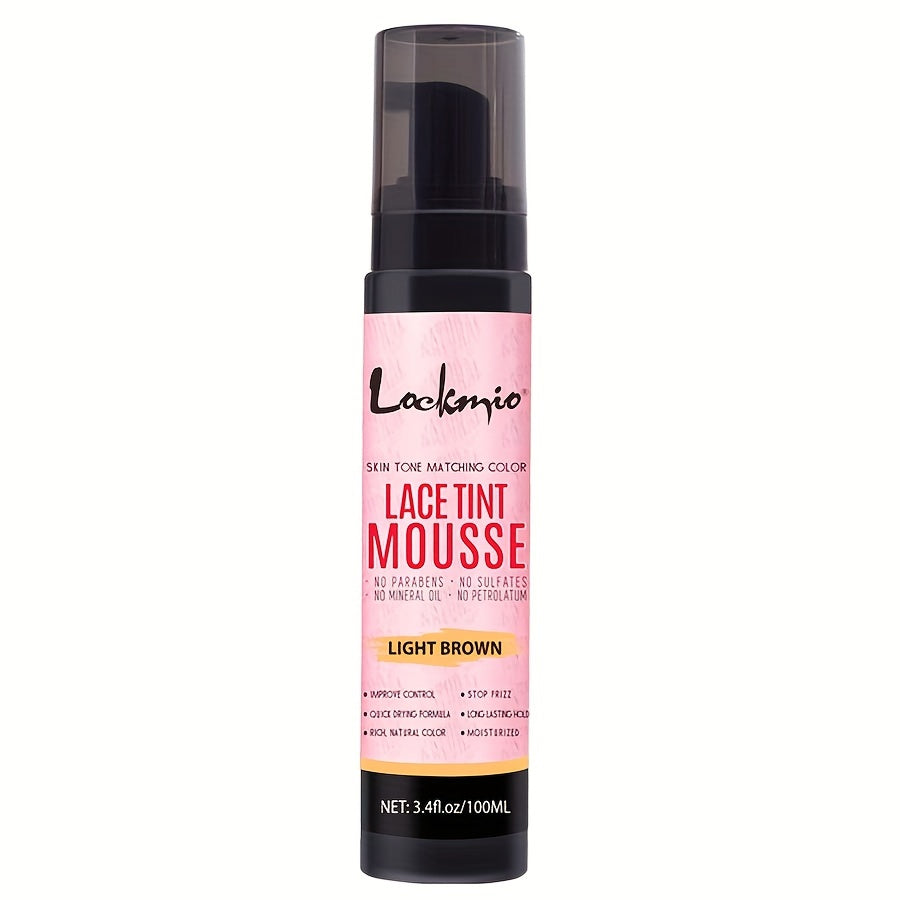 3.4OZ Lace Tint Mousse Spray For Wigs, Waterproof And Sweatproof Fast Drying Melting Mousse, Does Not Hurt The Hair, No Harmful Chemica