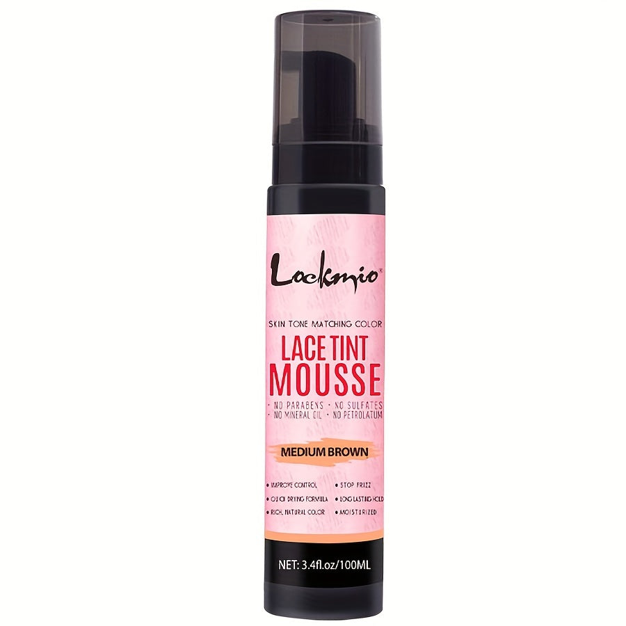 3.4OZ Lace Tint Mousse Spray For Wigs, Waterproof And Sweatproof Fast Drying Melting Mousse, Does Not Hurt The Hair, No Harmful Chemica