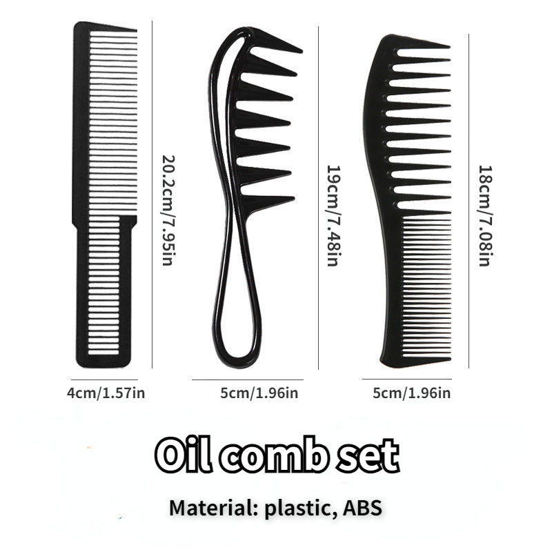 2/3/4pcs Shark Teeth Comb Wide Tooth Curl Comb Large Wide Tooth Comb Detangling Comb Texture Comb For Curly Wet Wavy Thick Hair Wigs Salon Barber Hairstyle Tool