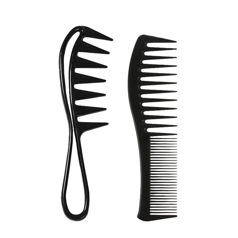 2/3/4pcs Shark Teeth Comb Wide Tooth Curl Comb Large Wide Tooth Comb Detangling Comb Texture Comb For Curly Wet Wavy Thick Hair Wigs Salon Barber Hairstyle Tool