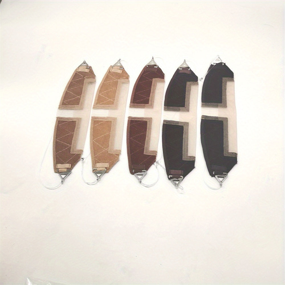 1pc Transparent Elastic Fishing Line Headband Velvet Headband With Small Pieces Of Invisible T Lace Headband For Wearing Wigs