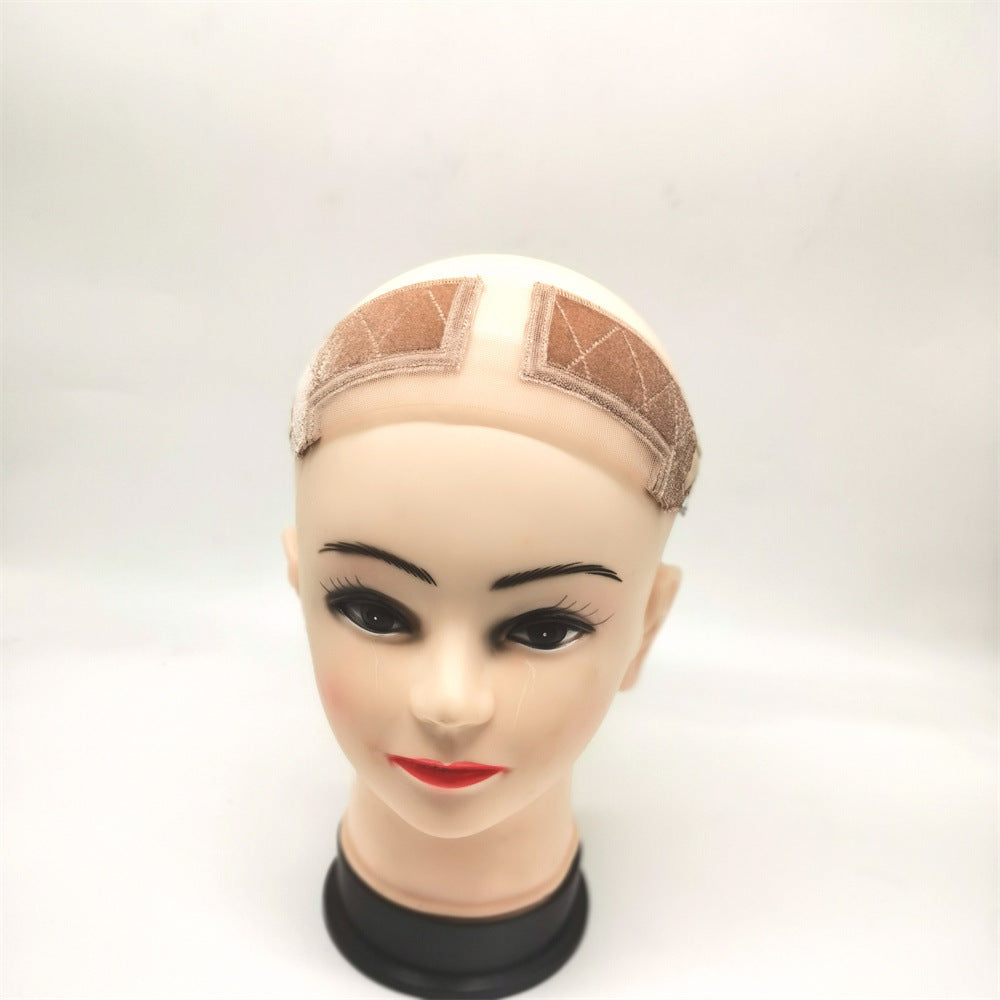 1pc Transparent Elastic Fishing Line Headband Velvet Headband With Small Pieces Of Invisible T Lace Headband For Wearing Wigs