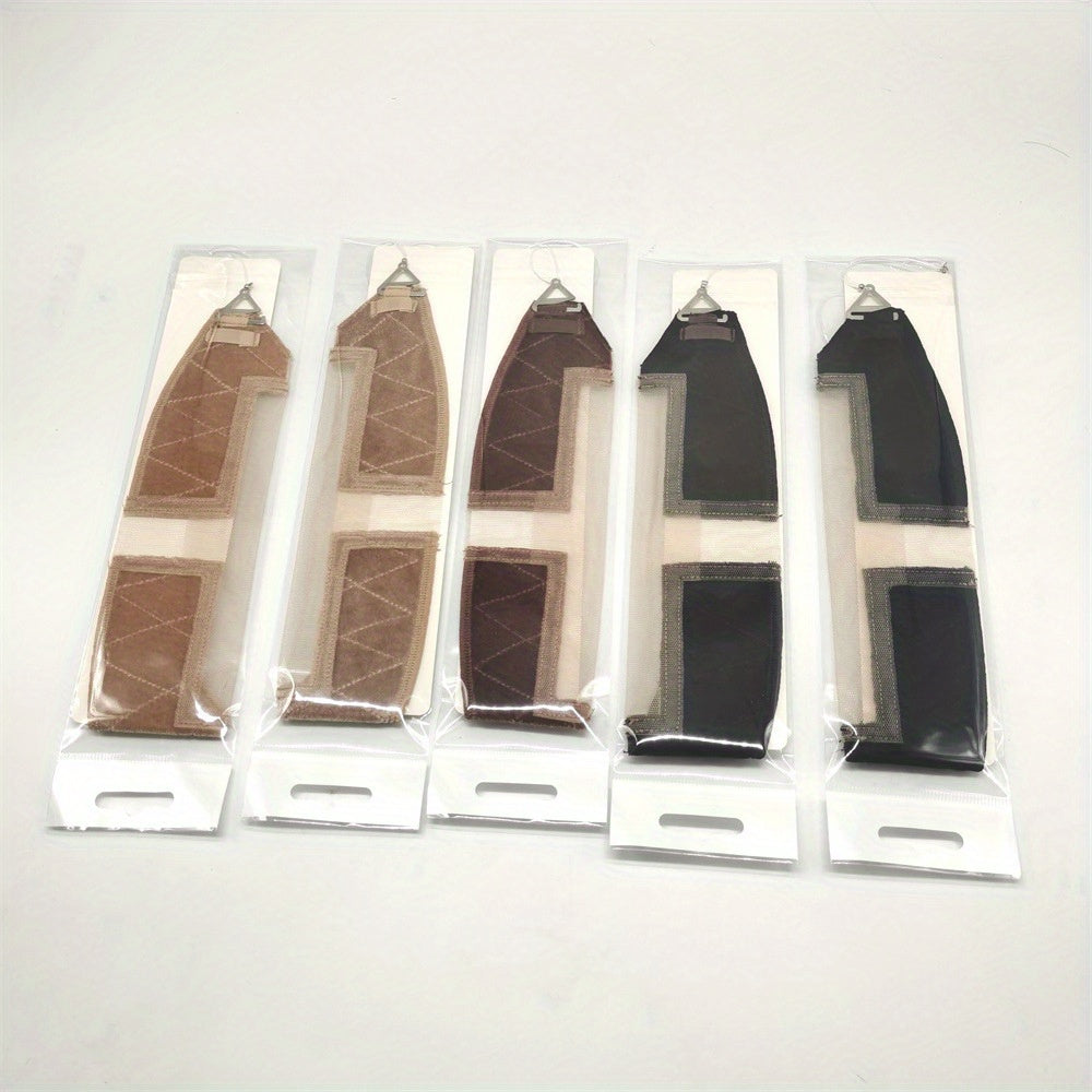 1pc Transparent Elastic Fishing Line Headband Velvet Headband With Small Pieces Of Invisible T Lace Headband For Wearing Wigs