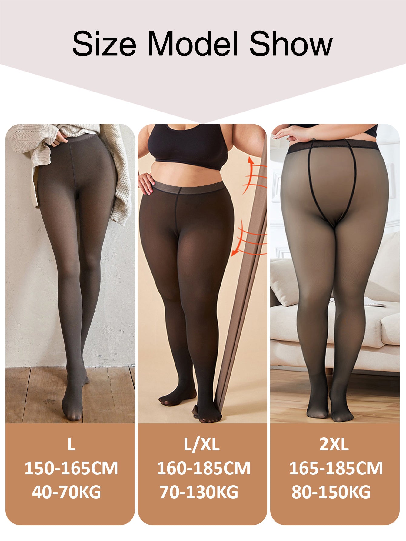 1PCS 80g Autumn Winter Thin Shiny Brushed Party Slimmer Woman Tights Roleplay Bum Lift Push Up Rave Autumn Winter Thermal Compression Stockings High Waist Sock Pants Chunky Pantyhose Elastic Fabric