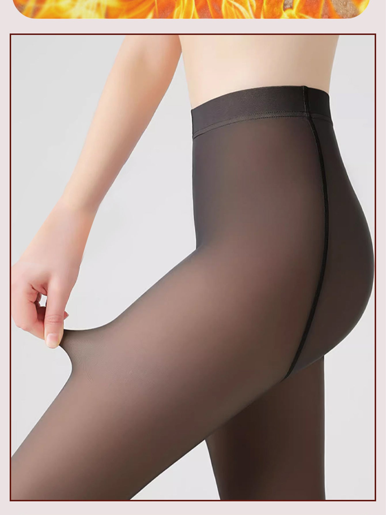 1PCS 80g Autumn Winter Thin Shiny Brushed Party Slimmer Woman Tights Roleplay Bum Lift Push Up Rave Autumn Winter Thermal Compression Stockings High Waist Sock Pants Chunky Pantyhose Elastic Fabric