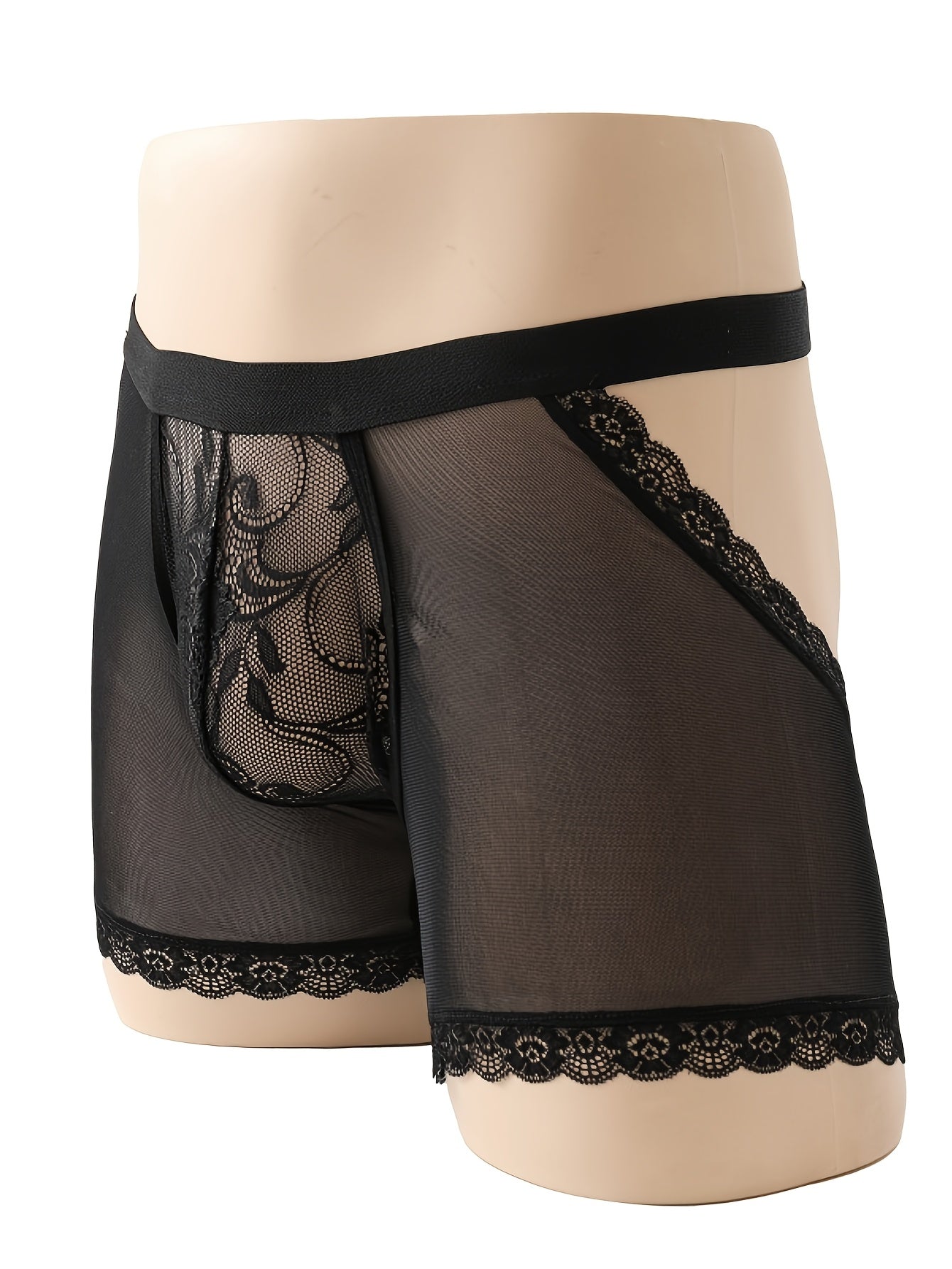 2pcs Lace Underwear for Men, Hollow Tback for Men, Skimpy Clothes for Men, Sexy Hollow Design, Perspective Fun T-shaped Underwear, for Role-Play, Parties, Romantic Surprises, Party Accessories, Sleek Design, Best Wearing Weig