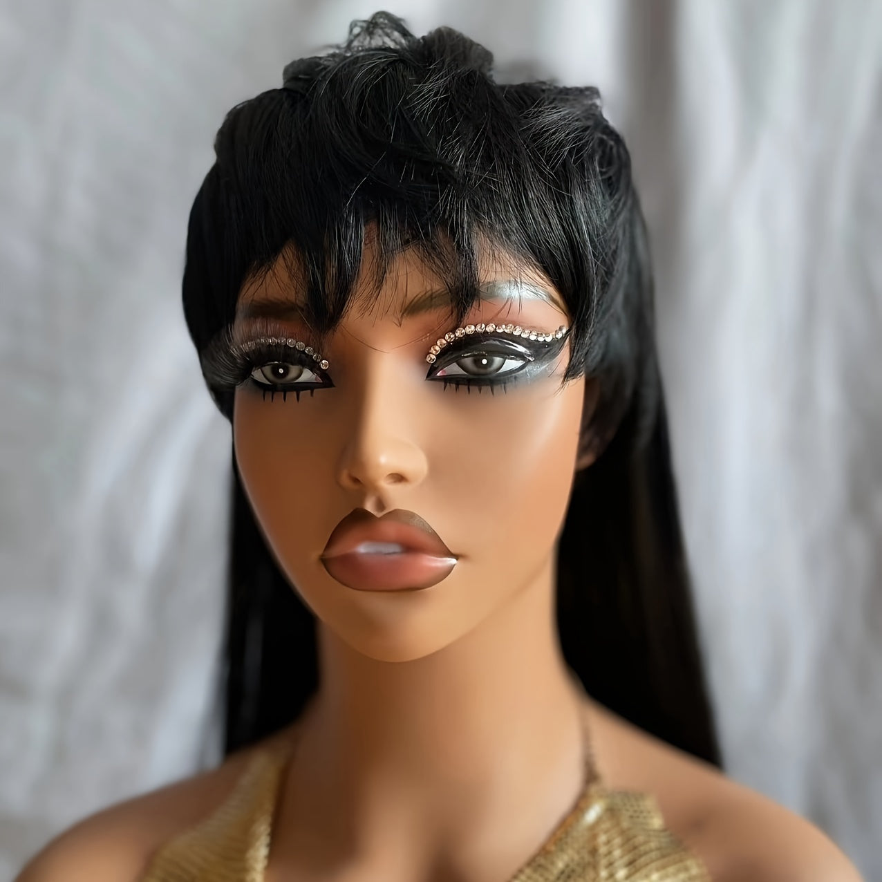 Mullet Wig Pixie Cut Synthetic Wigs With Bangs For Women Long Wig
