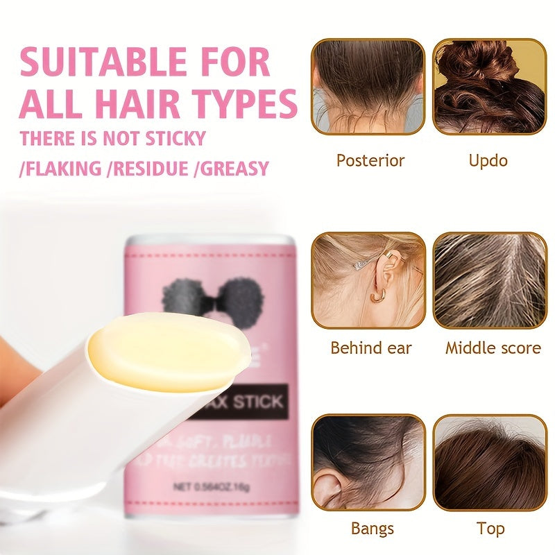 1pc Wax Stick for Hair, Hair Pomade Stick Long-Lasting Styling Wax Stick, Hair Wax Stick Smoothing & Slick Stick for Hair Wigs, Styling Waxes for Fly Away & Edge Frizz Hair