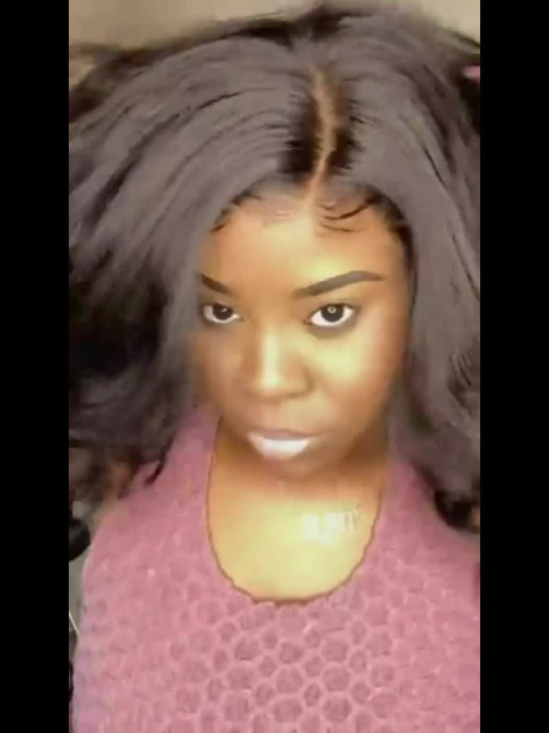 Black Gray Loose Wave Curly Hair Wigs Synthetic T Part Lace Front Wigs Bob Body Wave Wigs For Woman Heat Resistant Fiber Wigs