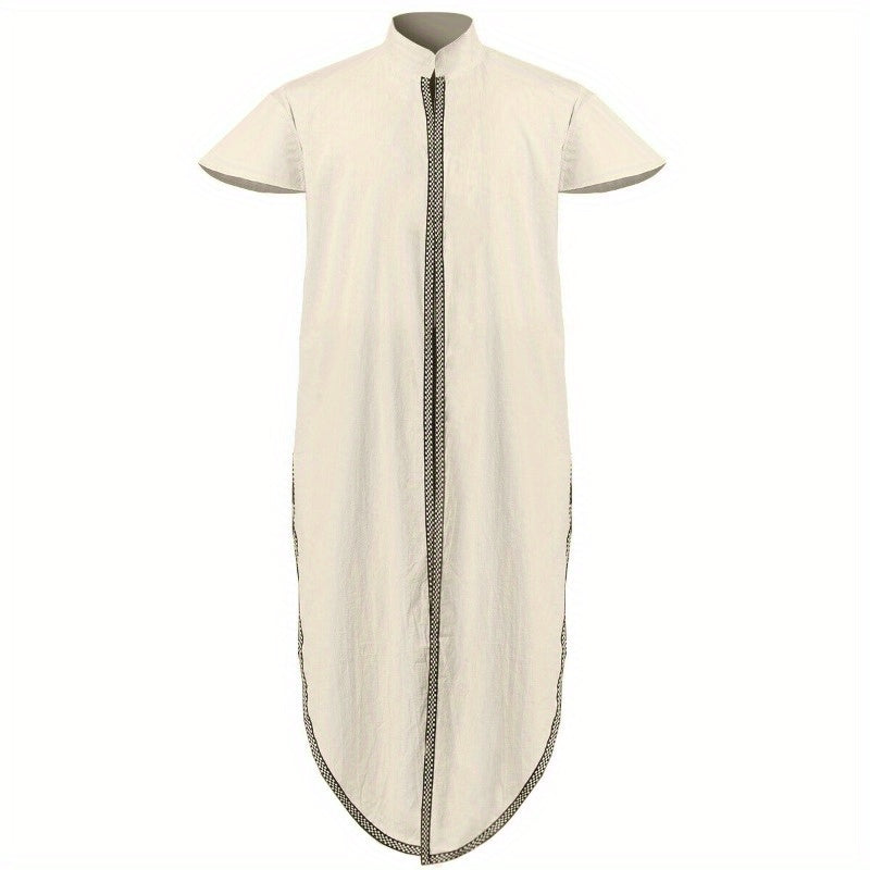 Men's Medieval Knight Tunic Costume - Viking/Renaissance LARP Roleplay Shirt with Chainmail-Free Sleeve Edges | Historical Battle Dress & Pirate Warrior Outfit, Knights Costume For Men, Medieval Halloween Costume For Men, Med