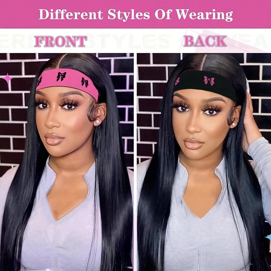 1pc/3pcs Elastic Headband For Wigs With Ear Protector, Adjustable Edge Scarf Elastic Headband For Lace Wigs