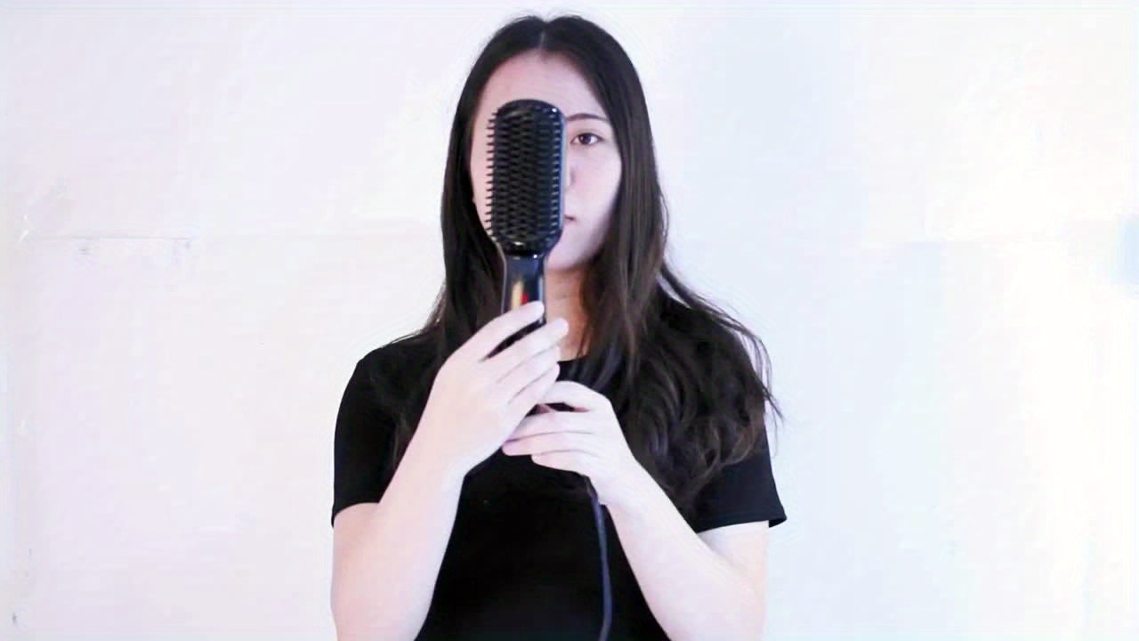 3-in-1 Electric Hot Comb Straightener | Fast-Heating & Anti-Scald | Sleek Hair Brush for All Hair Types & Wigs | Ideal Gift for Special Occasions