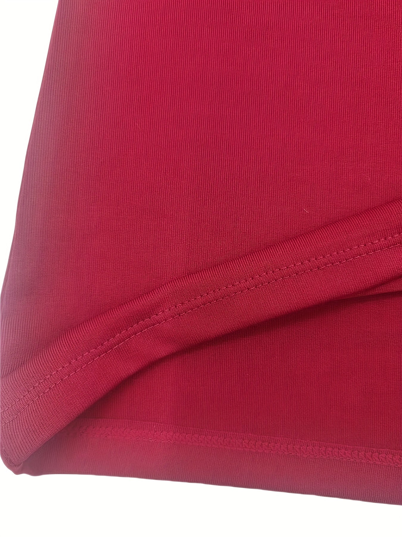 Women's Solid High Waist Stretch Cosplay Pencil Lingerie Skirt, Hot Roleplay Bodycon Mini Skirt