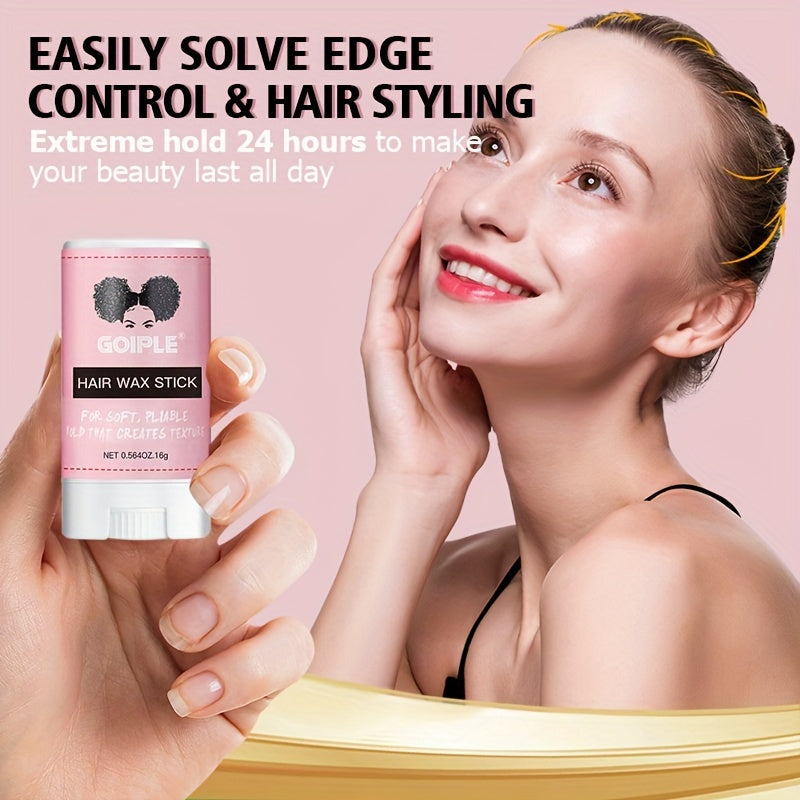1pc Wax Stick for Hair, Hair Pomade Stick Long-Lasting Styling Wax Stick, Hair Wax Stick Smoothing & Slick Stick for Hair Wigs, Styling Waxes for Fly Away & Edge Frizz Hair