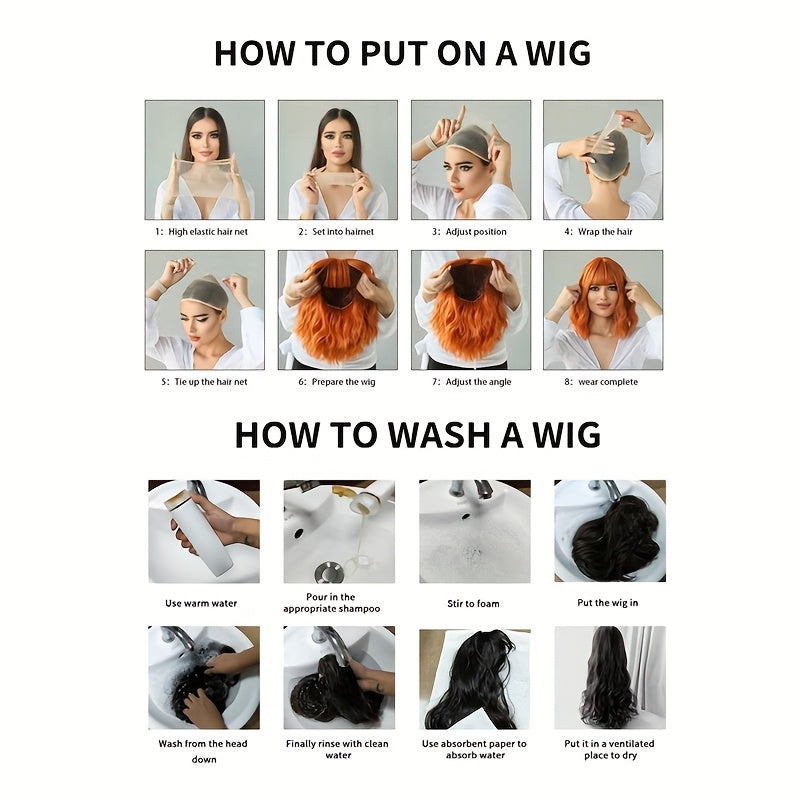 40" Long Mermaid Wig with Bangs - Glueless Wear & Go Synthetic Hair, Natural Curly Wave for Women & Teens, Costume Party, Cosplay, Everyday - Voluminous Anime/Western Roleplay Wig, Cosplay Wig, Roleplay Accessories