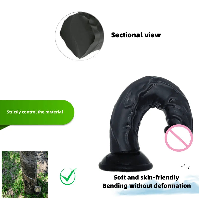 Realistic Dildo Sex toys for Woman Men Couples Silicone Penis  Masturbator Black Dildos Erotic Cock G Spot Clitoris Anal Sex Toy