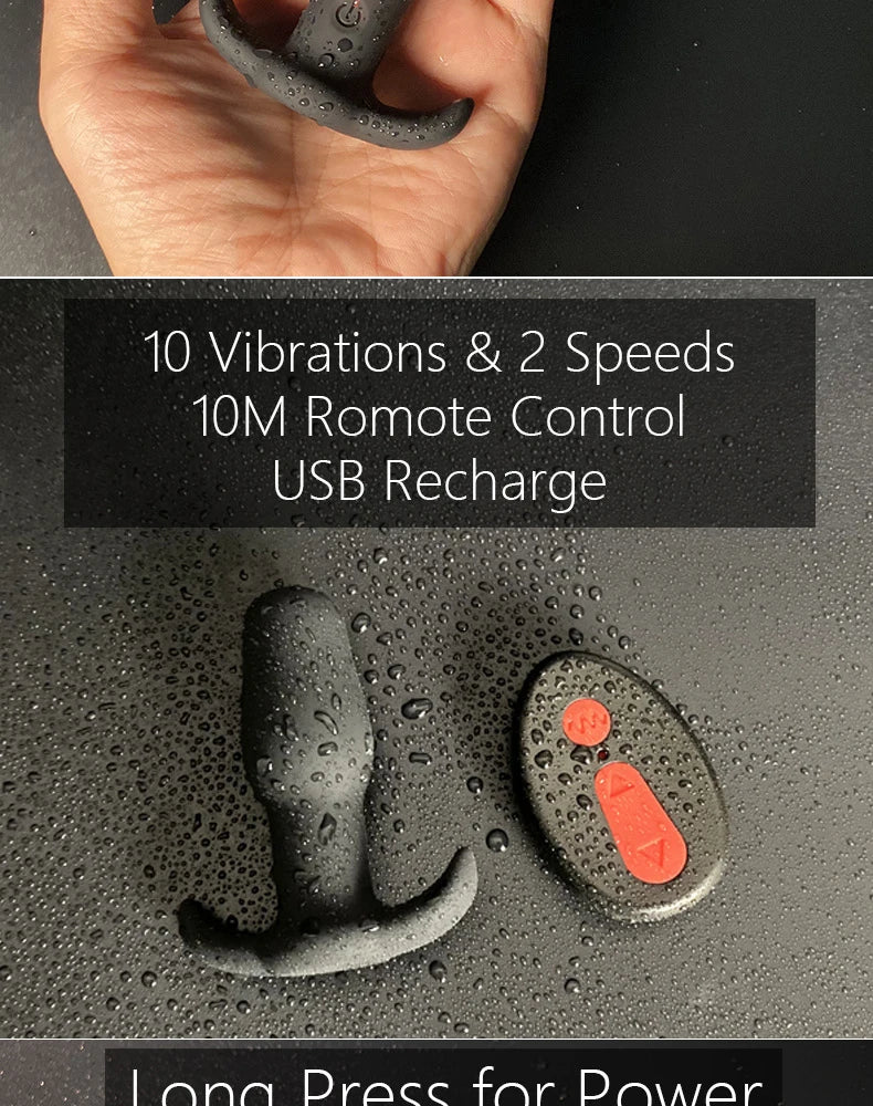 Anal Vibrator Gay Sex Toy For Men Prostate Stimulator Vibrating Massager Dildo Wireless Remote Controlled Butt Plug Vibrators