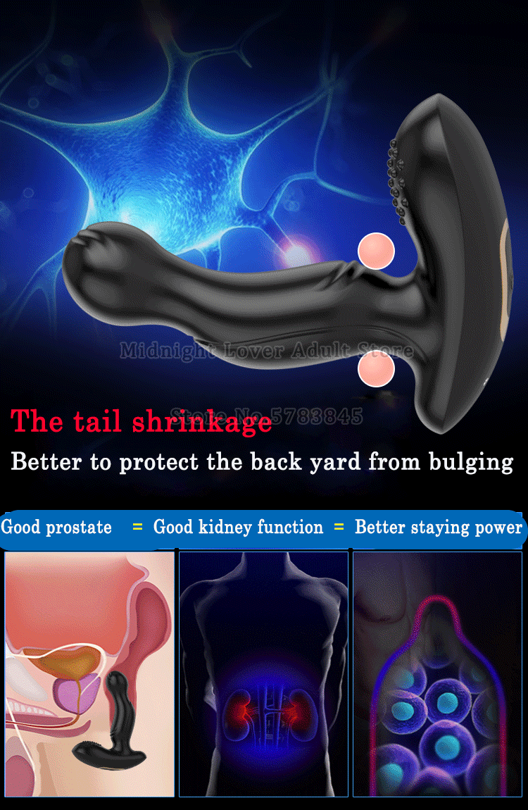 2021 Tickling Prostate Massager Gay Toys 10 Mode vibration Anal Plug Buttplug G-Spot Stimulate Vibrator Sex Toys For Men Women