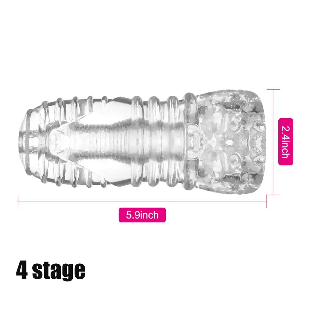 Sex Toys For Men Penis Enlargement Trainer 6 Stage Male Masturbator Pocket Pussy Real Vagina Sex Machine Sexual Toy Adult