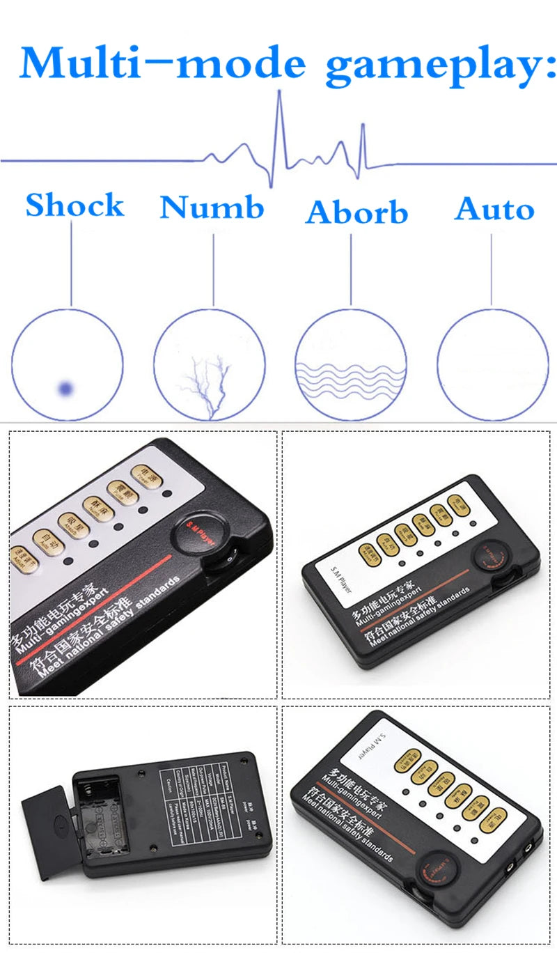 Powerful Breast Pump Sex Toy For Women Men Gay Electric Shock Pulse Breast Pump Vaginal Pump Electro Shock Orgasmic Masturbation