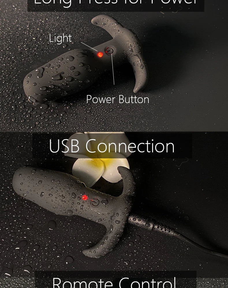 Anal Vibrator Gay Sex Toy For Men Prostate Stimulator Vibrating Massager Dildo Wireless Remote Controlled Butt Plug Vibrators