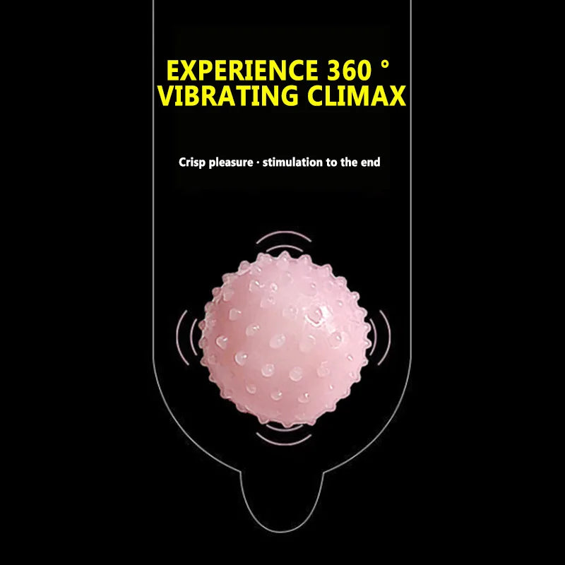 Sex Toy Electric Vibrator Ball With Beads 35mm Soft Prostate Vagina Massager Dick Extender for Condom Men Women