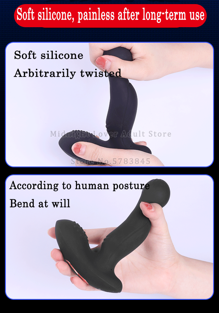 2021 Tickling Prostate Massager Gay Toys 10 Mode vibration Anal Plug Buttplug G-Spot Stimulate Vibrator Sex Toys For Men Women