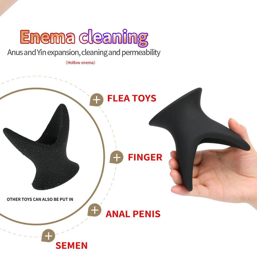 Dildo Butt Plug Anal Dilator Soft Speculum Enema Hollow Anal Plug Masturbation Prostata Massager Adult Sex Toys For Woman Men