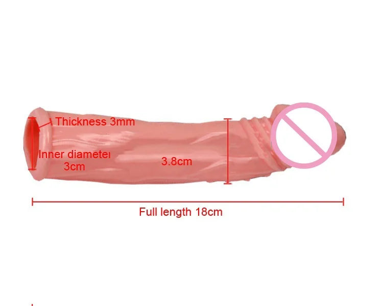 Sex toys for adults 18 Silicone Big Penis Sleeve Dick Extender Cock Enlargement Extension Condom sexulaes toys for men