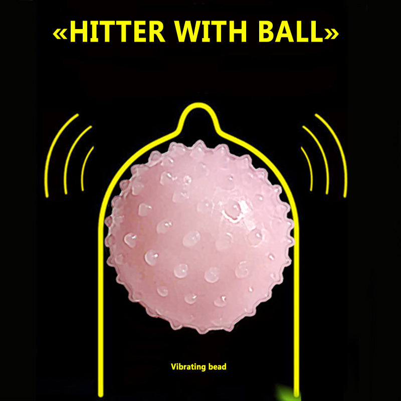 Sex Toy Electric Vibrator Ball with Beads 35mm Soft Prostate Vagina Massager Dick Extender for Condom Men Sex Products TK-ing