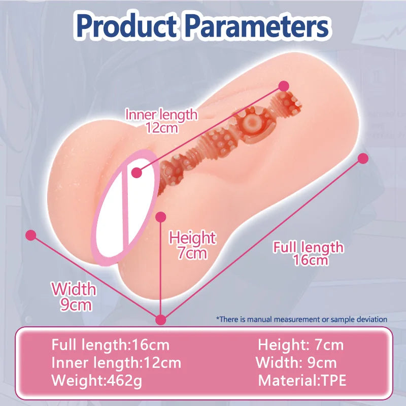 YUU Sex Toy for Men Realistic Pocket Pussy Male Masturbator Artificial Masturbation Toys Real Onahole Anime Artificial Vagina