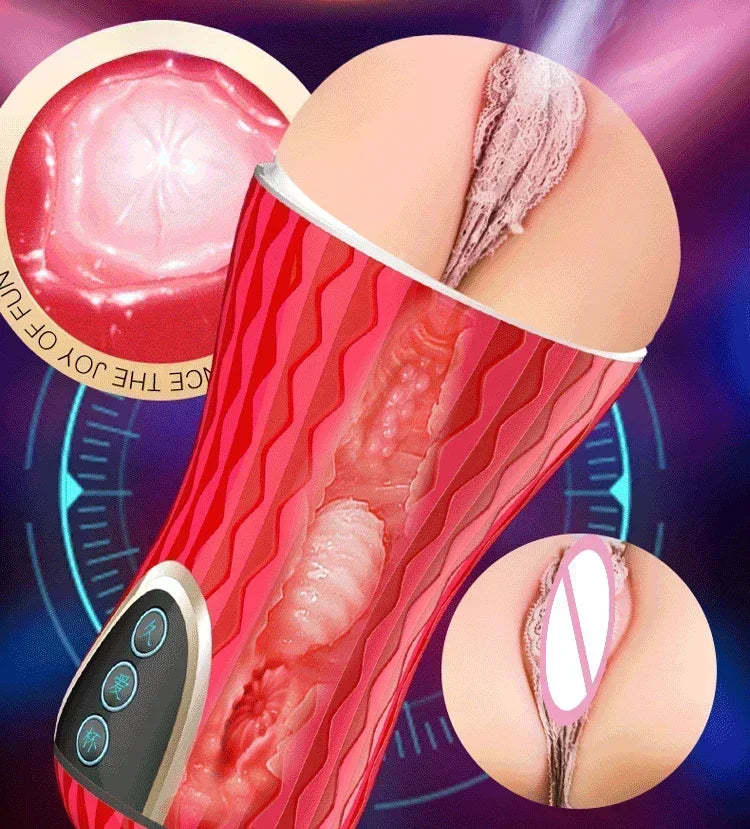 Men Prostate Massage Sex Toy for Men 5D Soft Silicone Simulated Real Vagina Masturbator Cup Adult Sexy Sex Toys