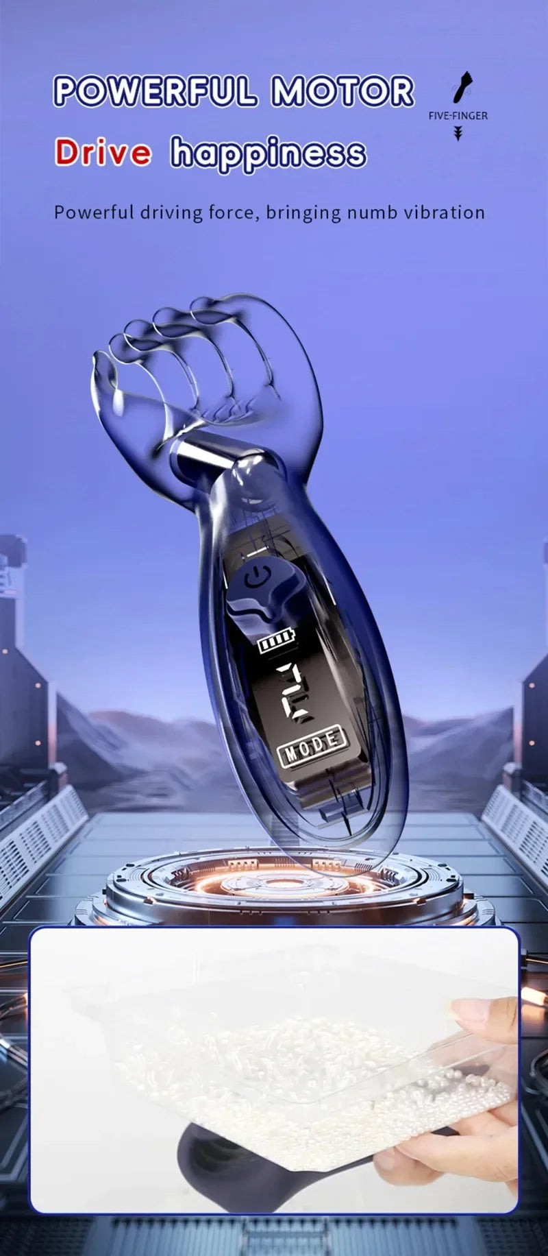 Male Masturbator Vibrating Glans Trainer Penis Massager for Men Lasting Delay Endurance Exercise Sex Toy