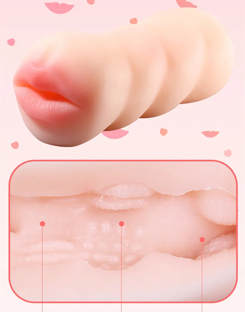 Sex Toy for Men 4D Realistic Deep Throat Male Masturbator Silicone Artificial Vagina Mouth Anal Oral Erotic Toy Masturbation Cup
