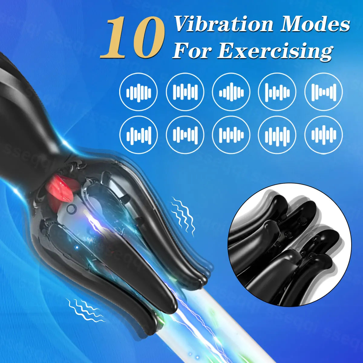 Sex Toys for Men Rechargeable Penis Massager with10 Vibrators Lick Masturbator Pleasure Lasting  Glans Vibrator Adult Product 18